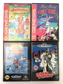 Sega Genesis Games: 4 Titles W/ Cases & Manuals