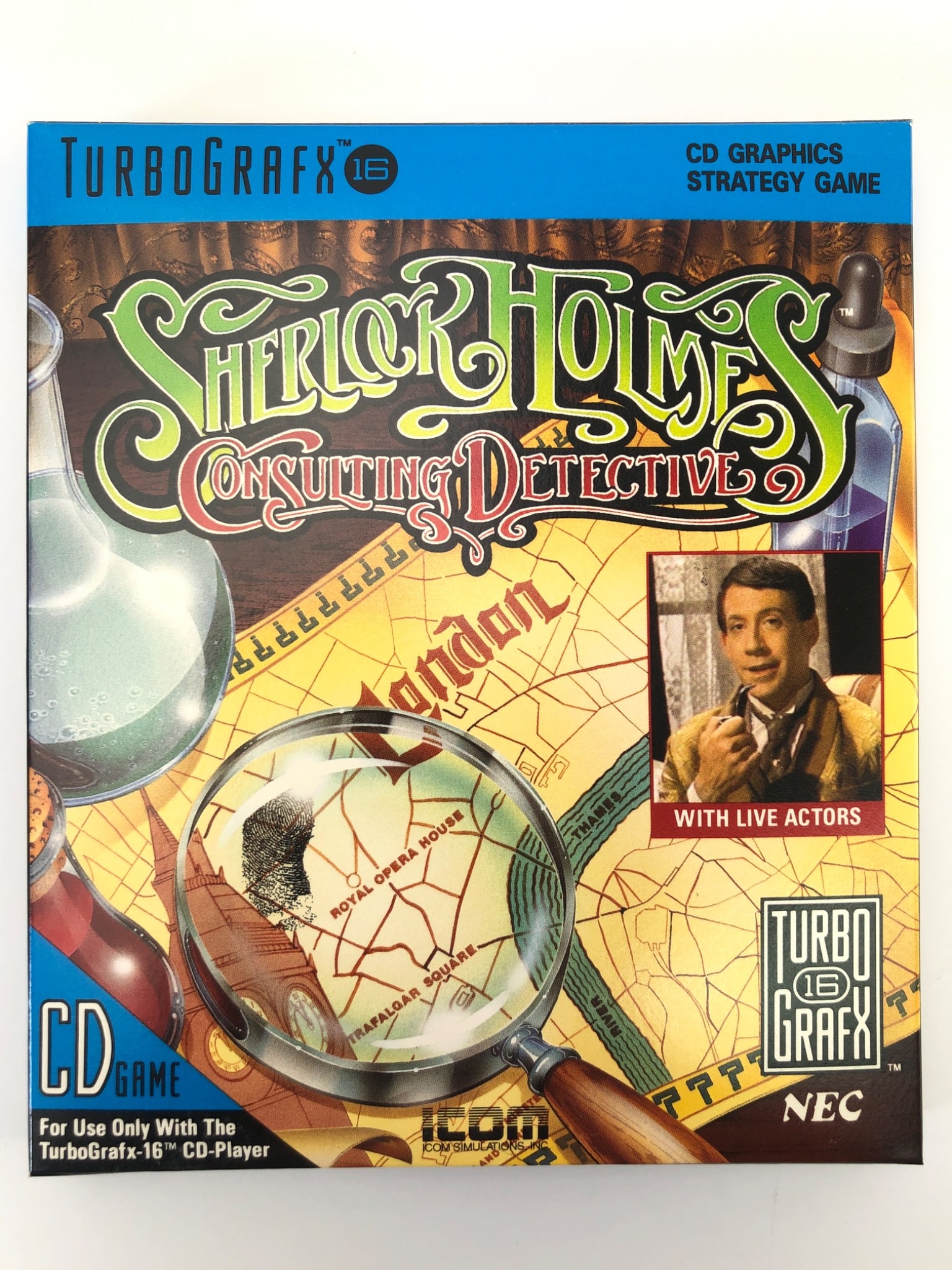 Sherlock Holmes TurboGrafx-16 CD Game (1 of 14)