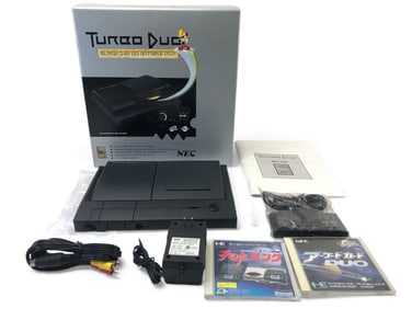 Turbo Duo Console By NEC With Accessories