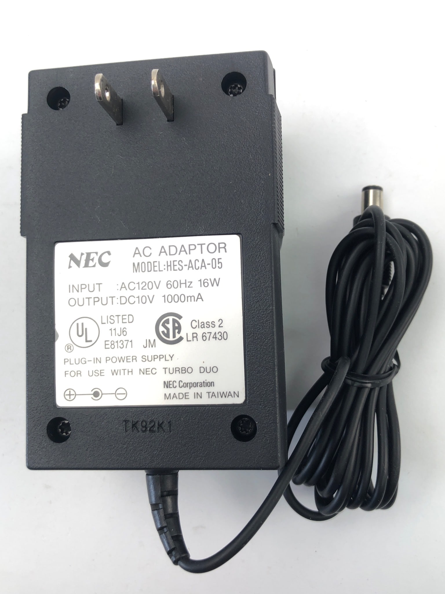 NEC HES-ACA-05 AC Adapter For Turbo Duo (1 of 4)