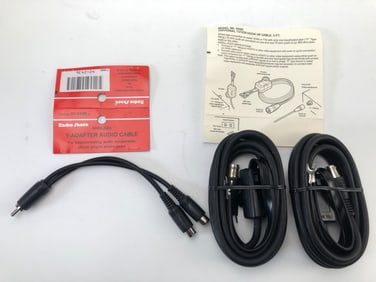 Radio Shack Y-Adapter & Hook Up Cables
