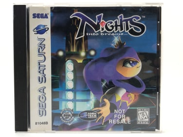 Nights Into Dreams Sega Saturn Disc in Case