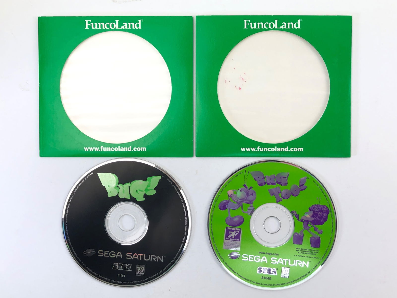 Bug! & Bug Too! Sega Saturn Discs (1 of 7)