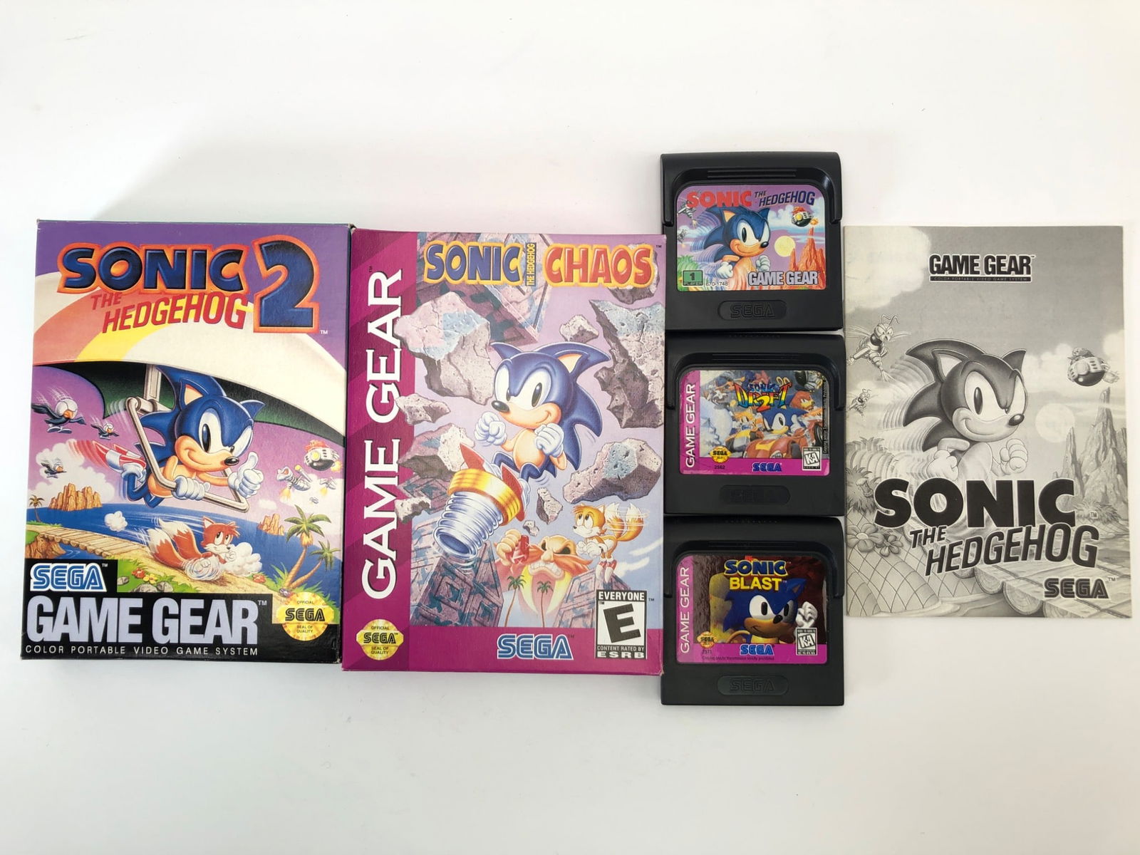 Sega Game Gear Sonic Lot W/ Manuals & Boxes (1 of 12)