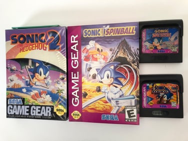 Sega Game Gear Sonic Game Lot