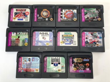 Sega Game Gear Sports Games Lot Of 11