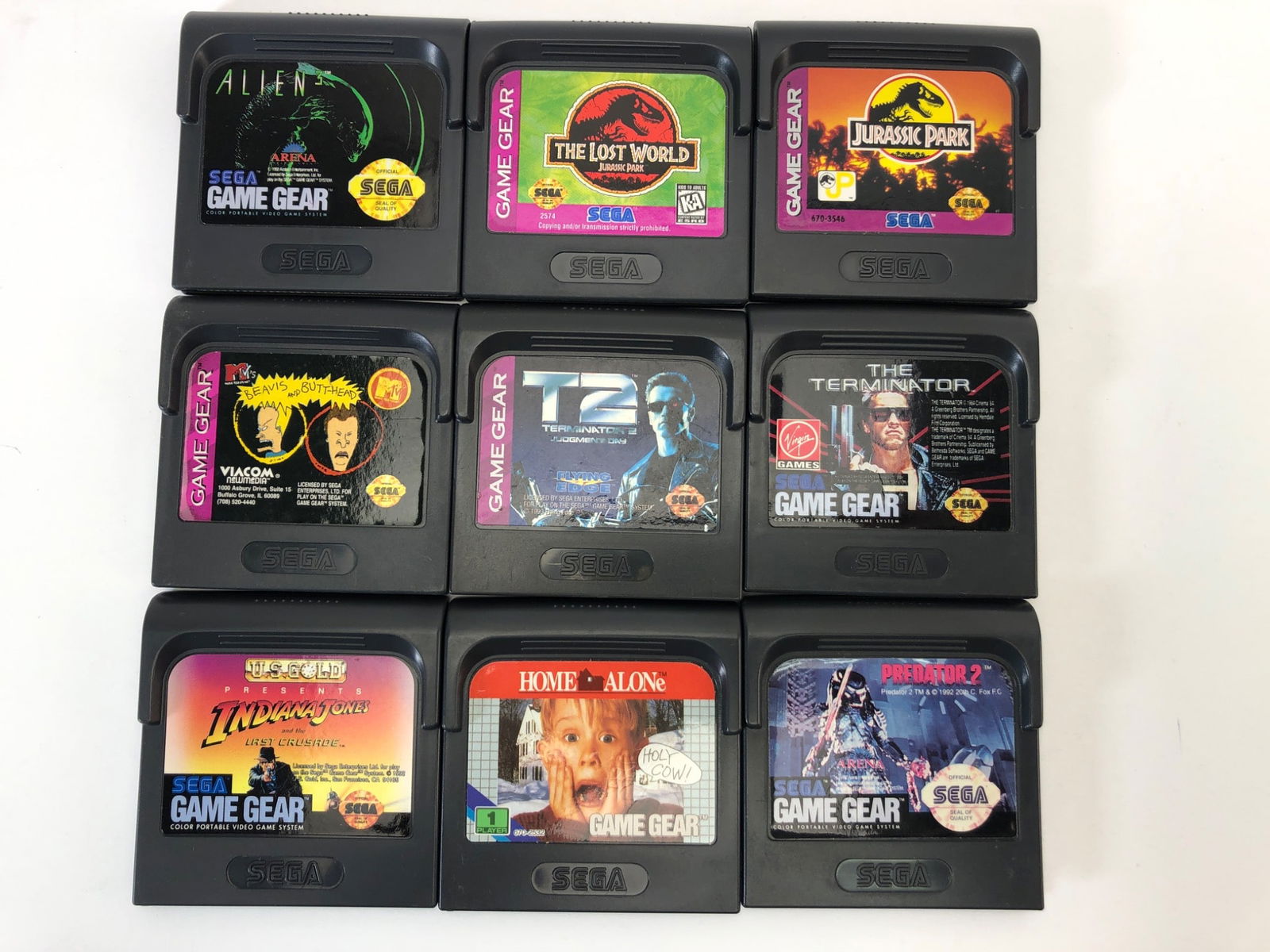 9 Sega Game Gear Movie Title Games (1 of 3)