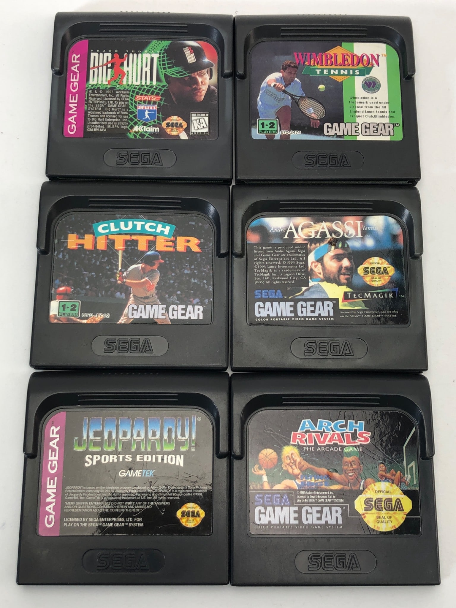 6 Sega Game Gear Sports Game Lot (1 of 5)