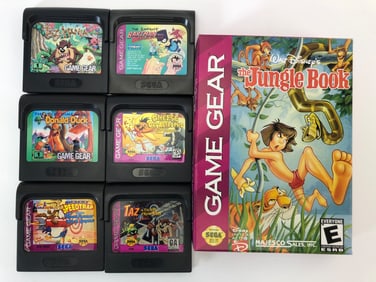 Sega Game Gear Kids Games Incl. Jungle Book