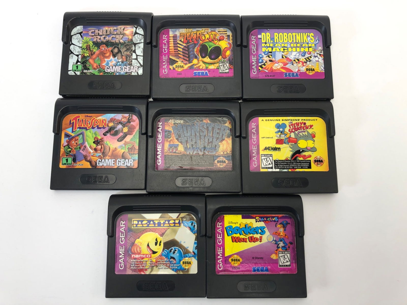 8 Sega Game Gear Cartridges (1 of 4)