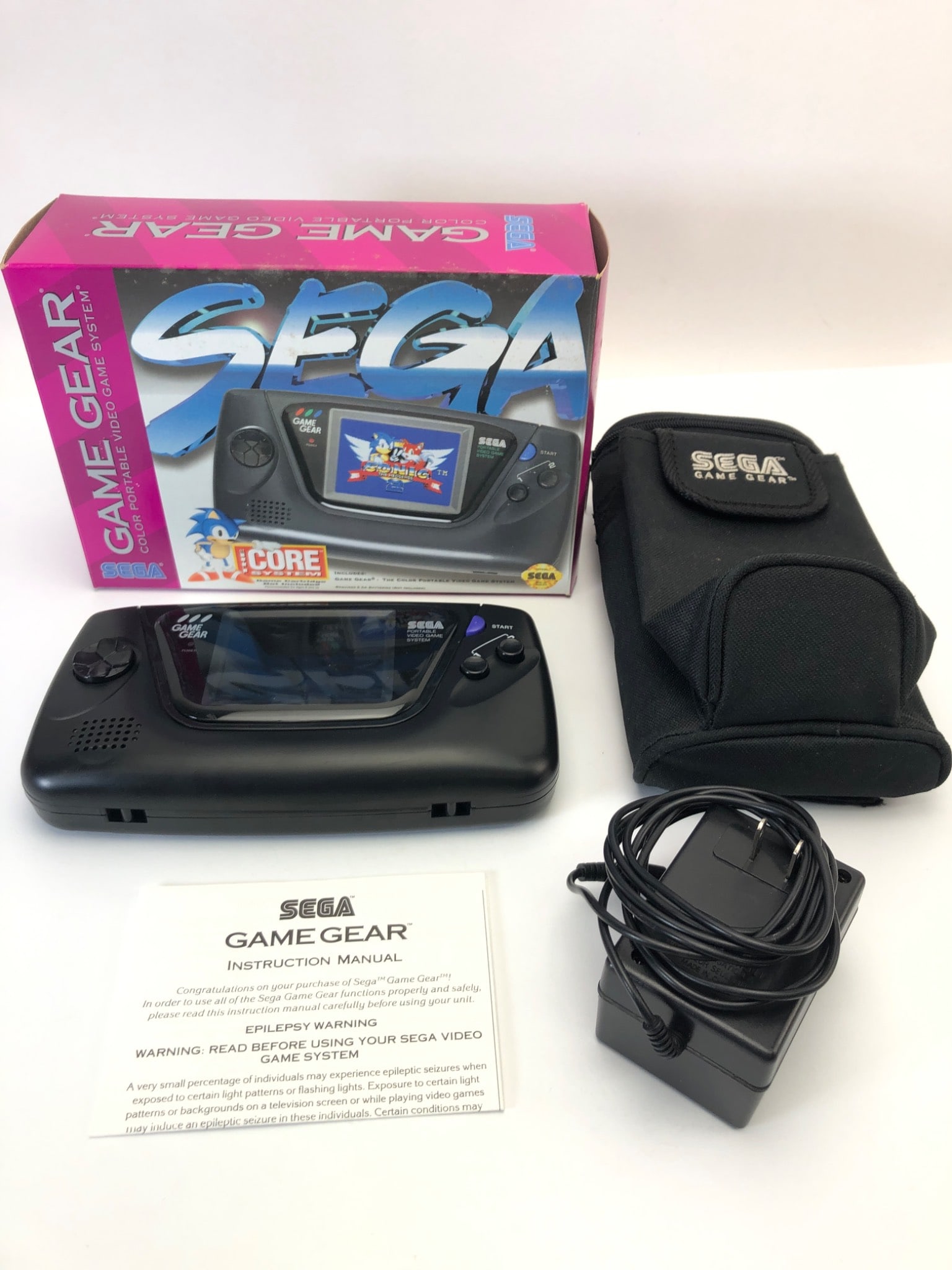 Sega Game Gear Console W/ Power Adapter & Case (1 of 16)