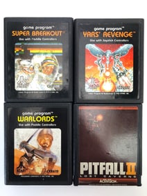 4 Atari 2600 Games Including Pitfall II