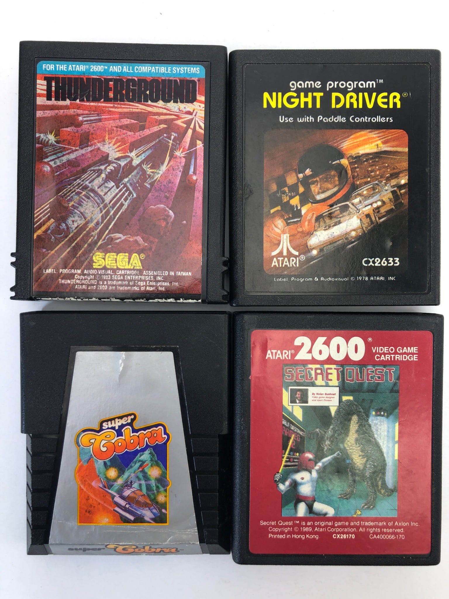 4 Atari 2600 Games By Sega & Atari (1 of 10)