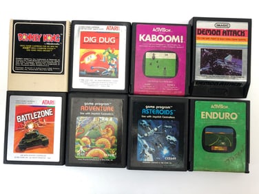 8 Atari 2600 Games By Atari, Activision & Imagic