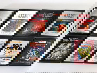 8 Atari 2600 Games Including Missile Command