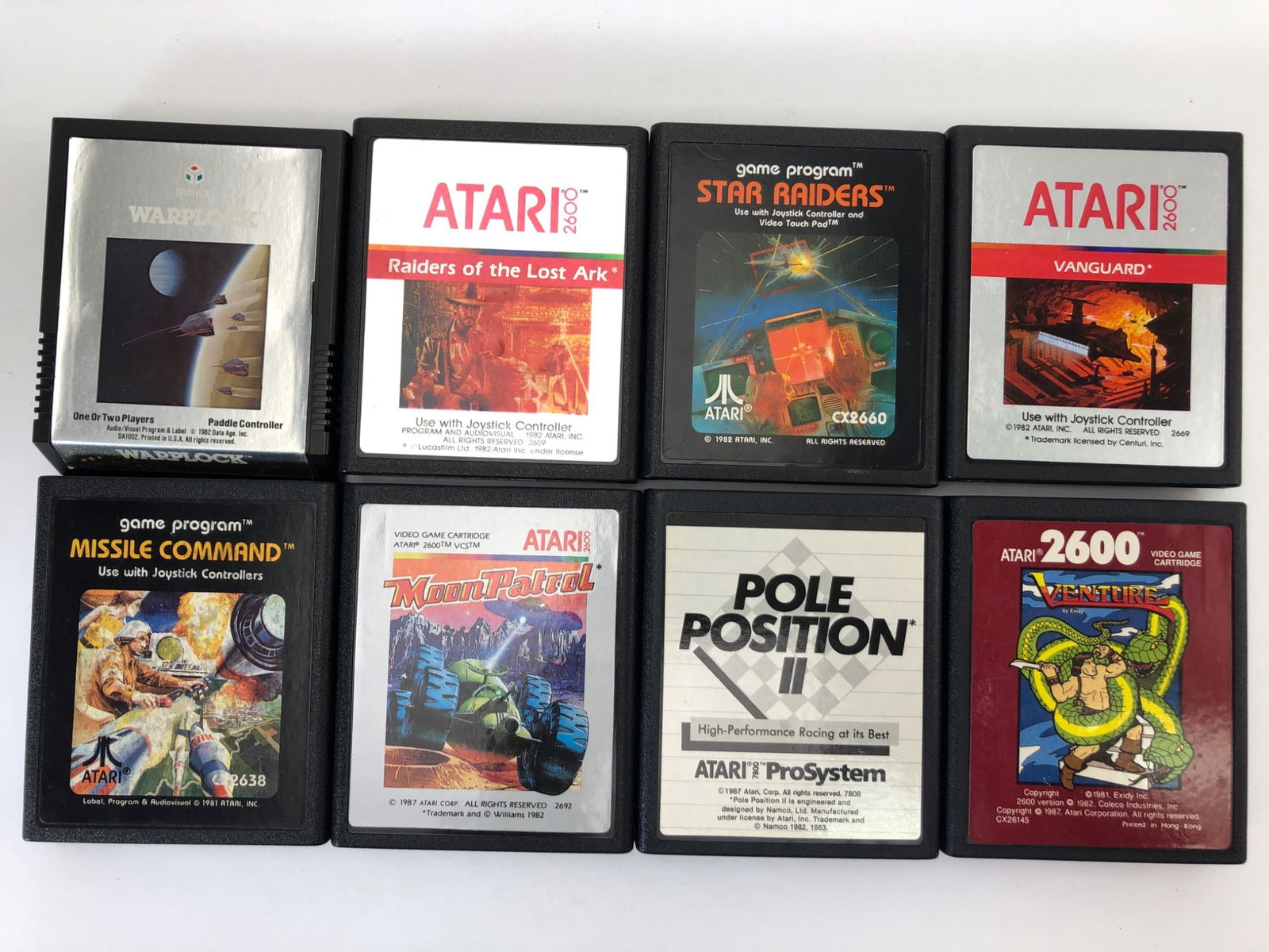 8 Atari 2600 Games Including Missile Command (1 of 14)