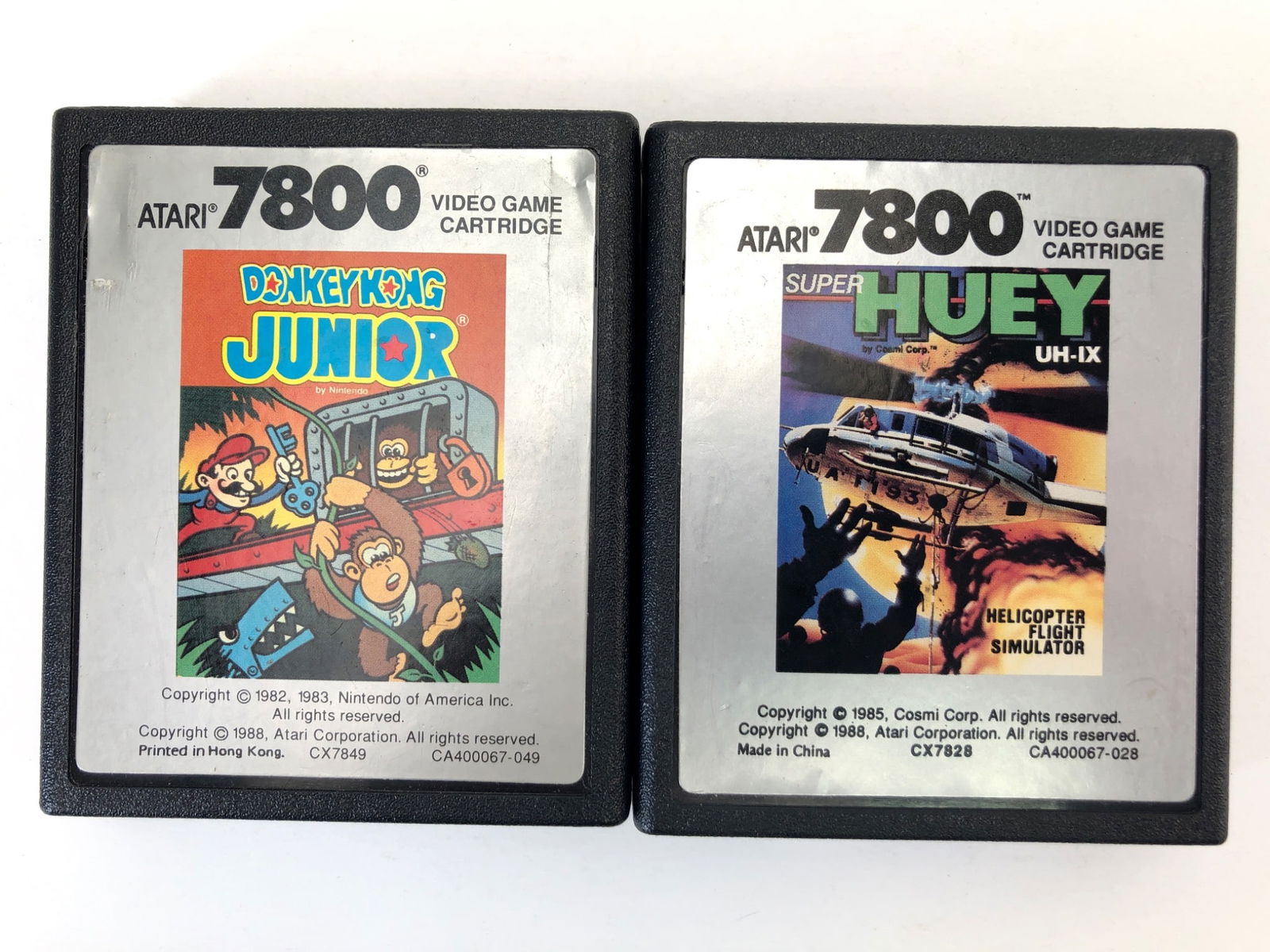 Donkey Kong Jr & Super Huey Atari 7800 (1 of 6)