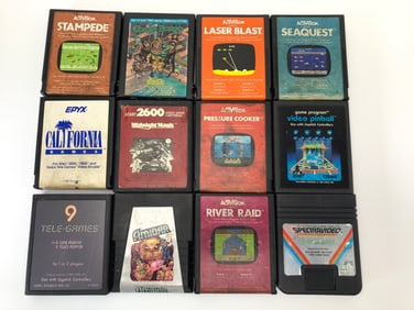 Atari 2600 Game Cartridges By Various Makers