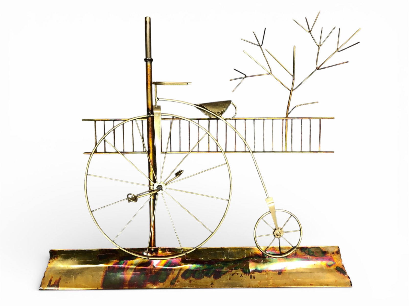 Brass Metal Sculpture Bicycle Made In Hong Kong (1 of 6)