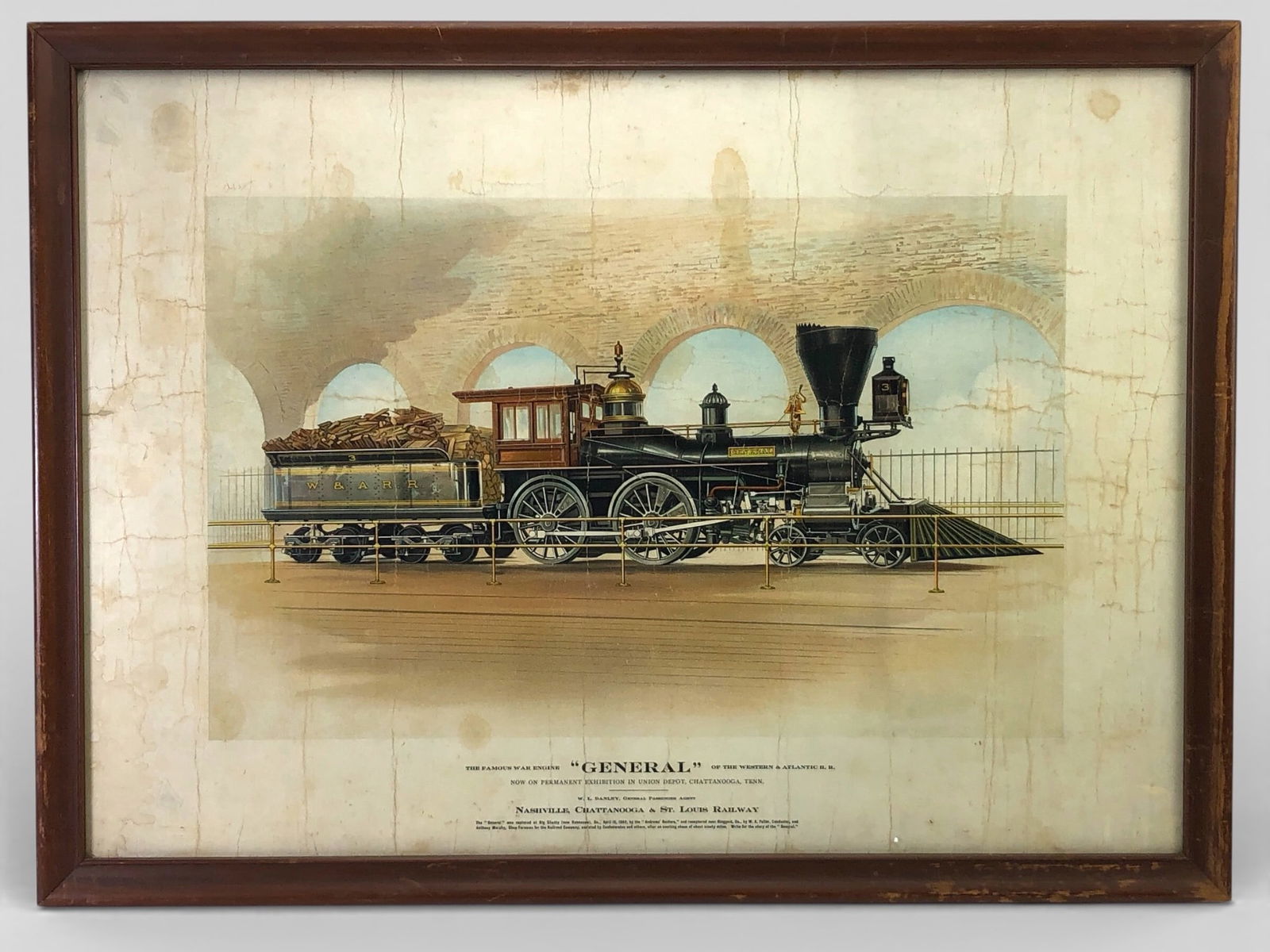 General Railroad Print In Wood Frame (1 of 6)