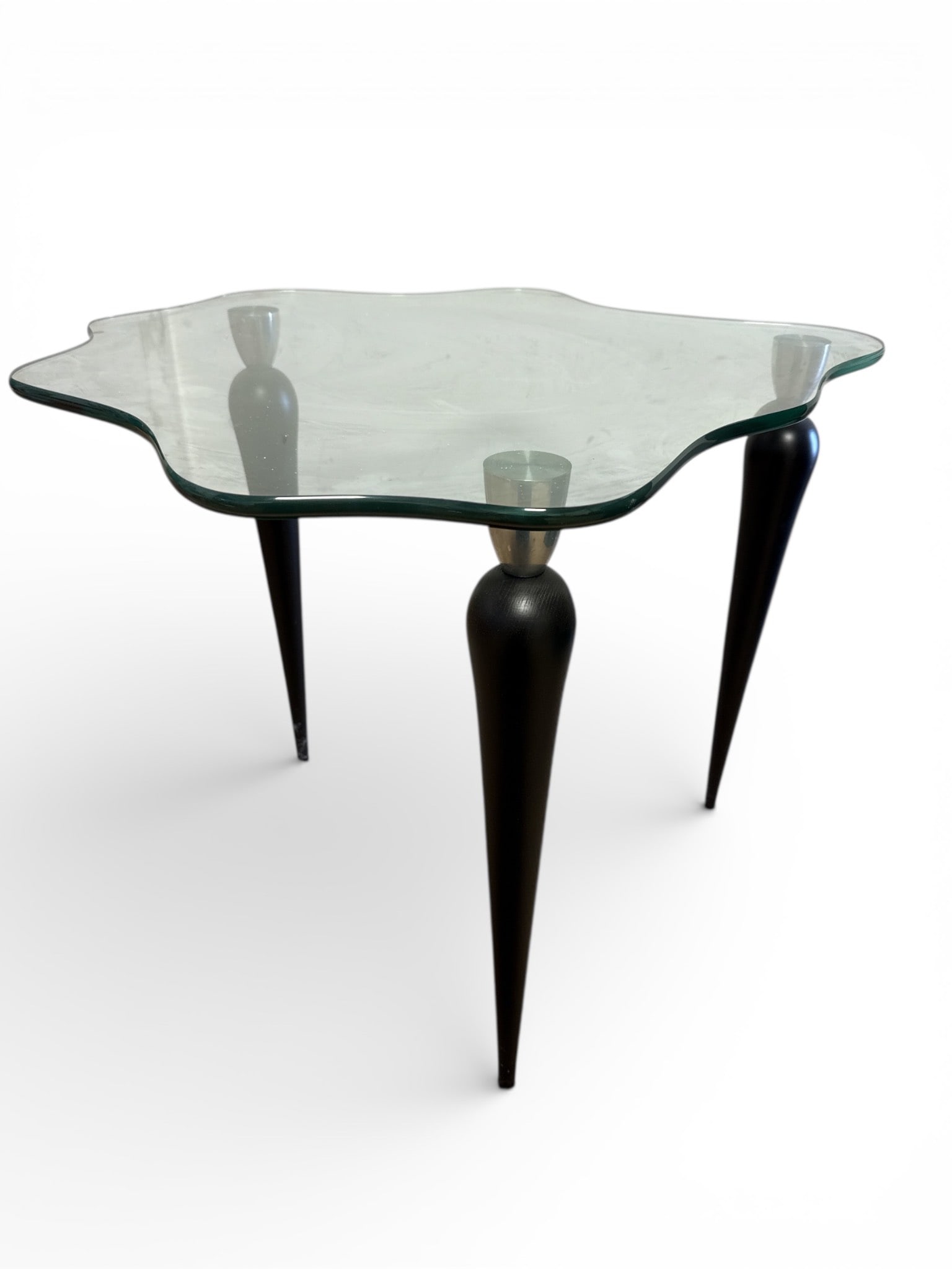 Gilbert Rohde Style Glass Top Side Table (1 of 4)