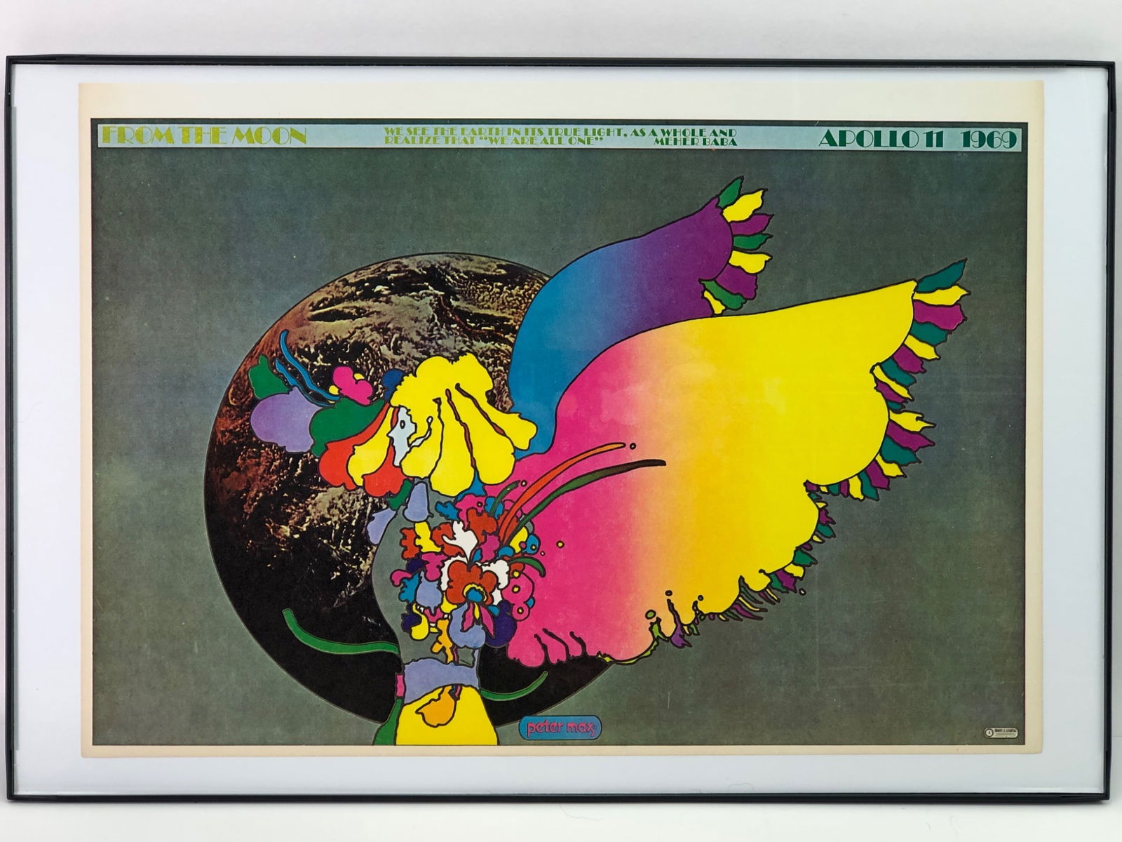 1969 Peter Max Apollo II Moon Landing Poster (1 of 6)