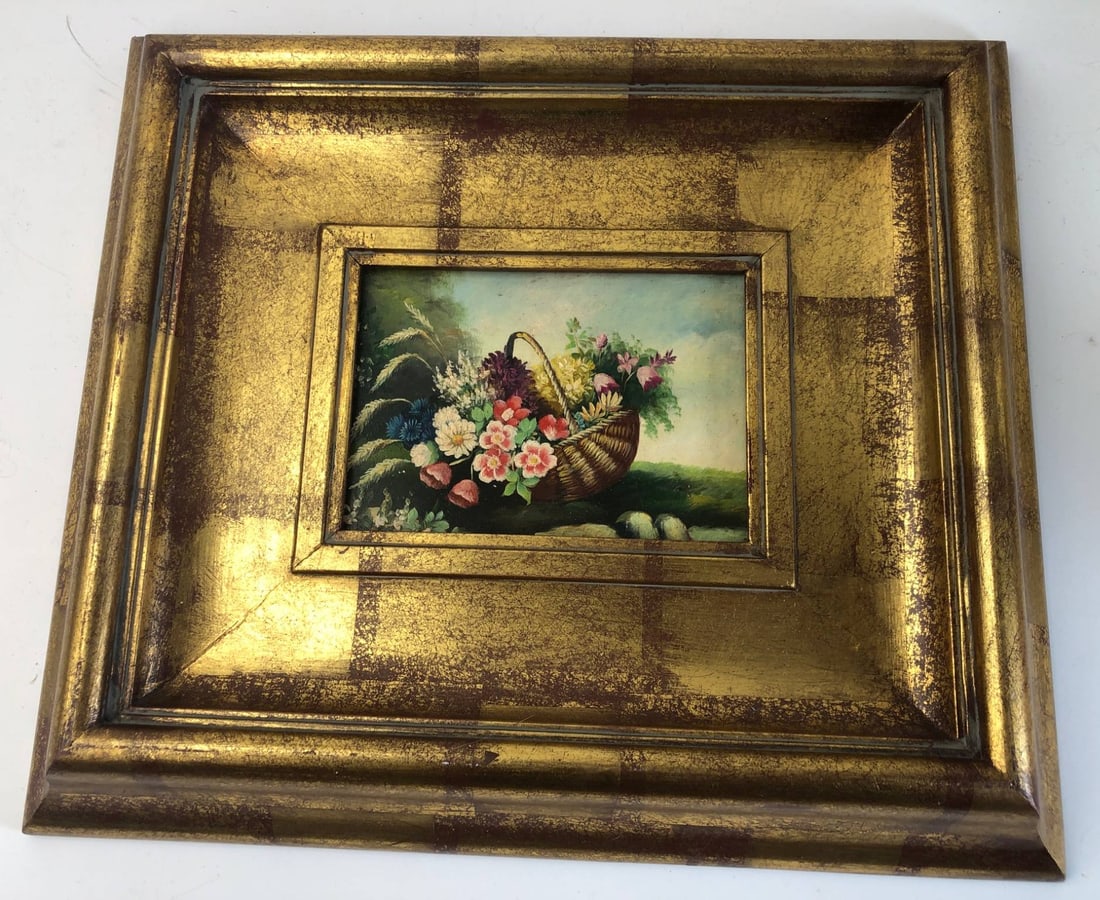 Robert Grace Floral Oil Painting In Frame (1 of 7)