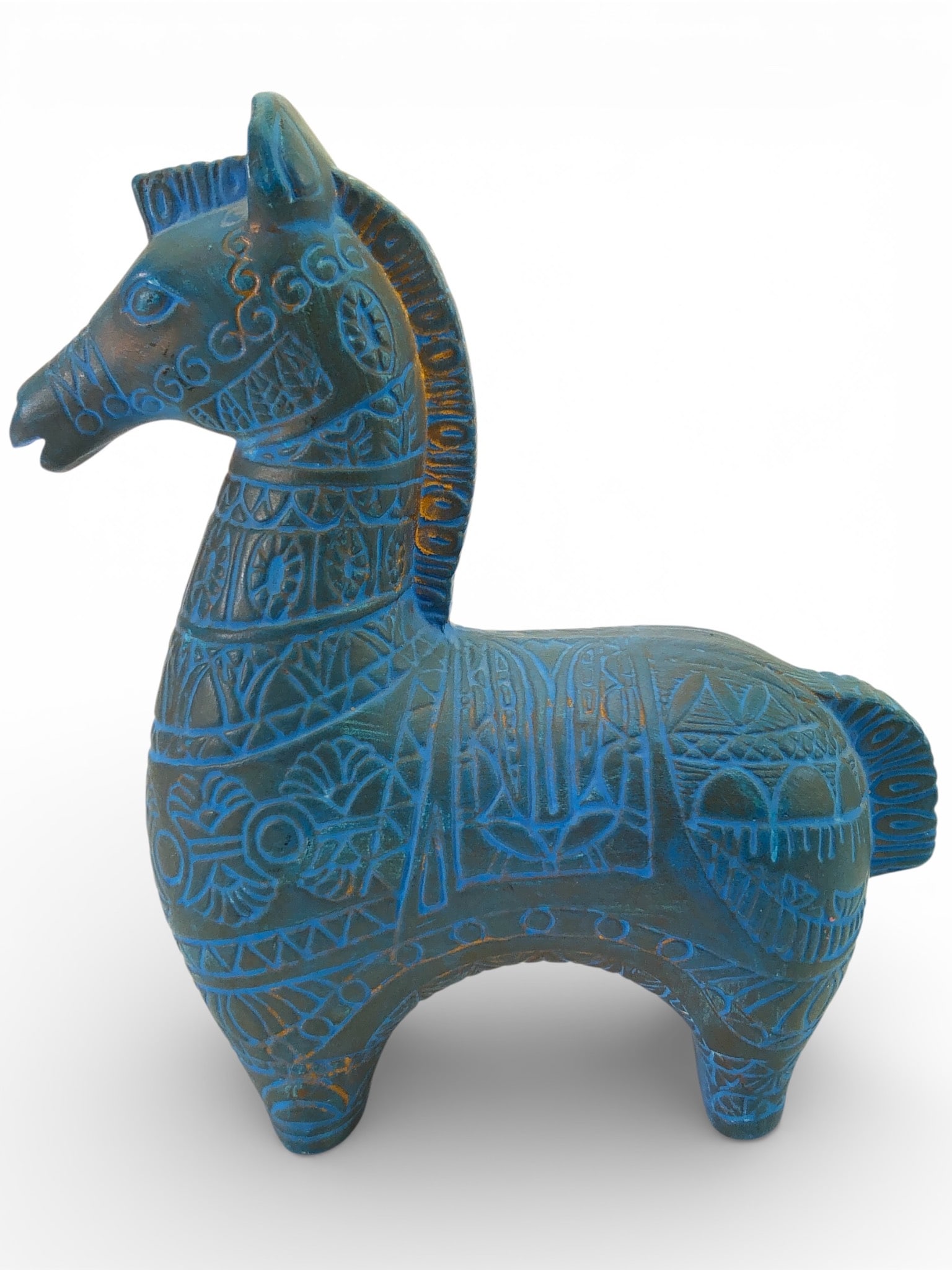 Mcm Bitossi Style Ceramic Horse 6.5 Tall (1 of 6)