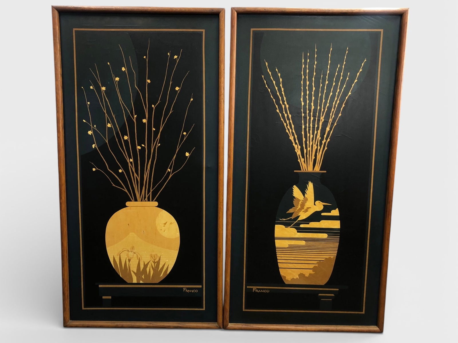 Vtg Signed Franco Set Of MCM Silkscreen Oil (1 of 7)