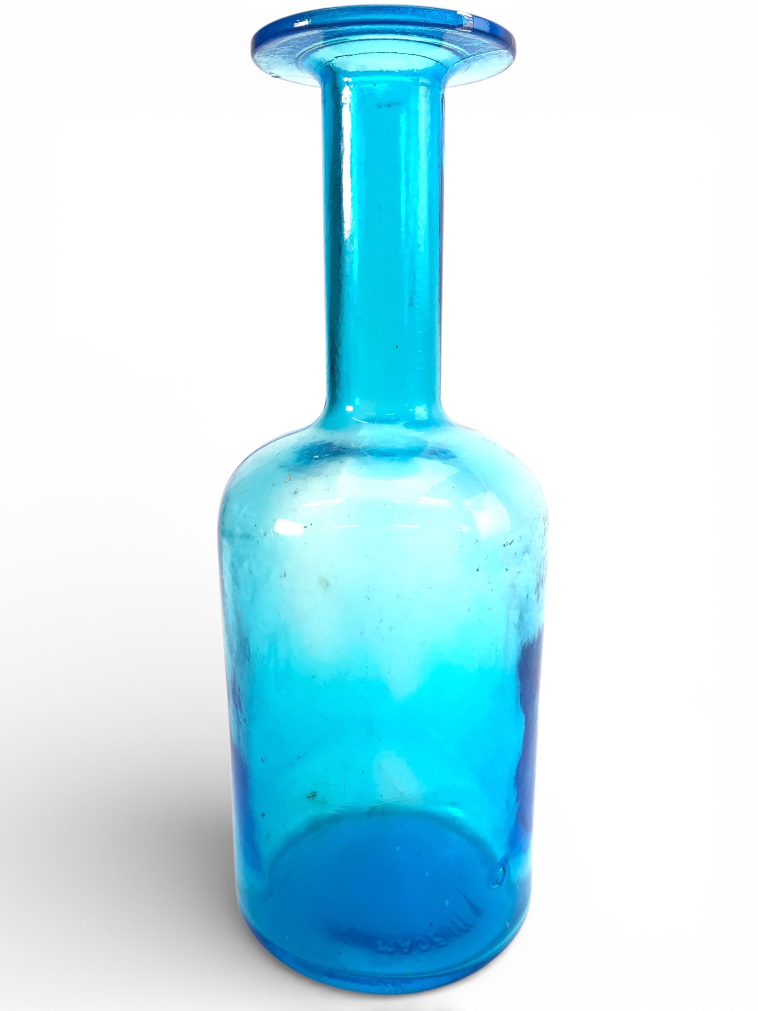 MCM Otto Brauer For Holmegaard Aqua Glass Vase (1 of 6)