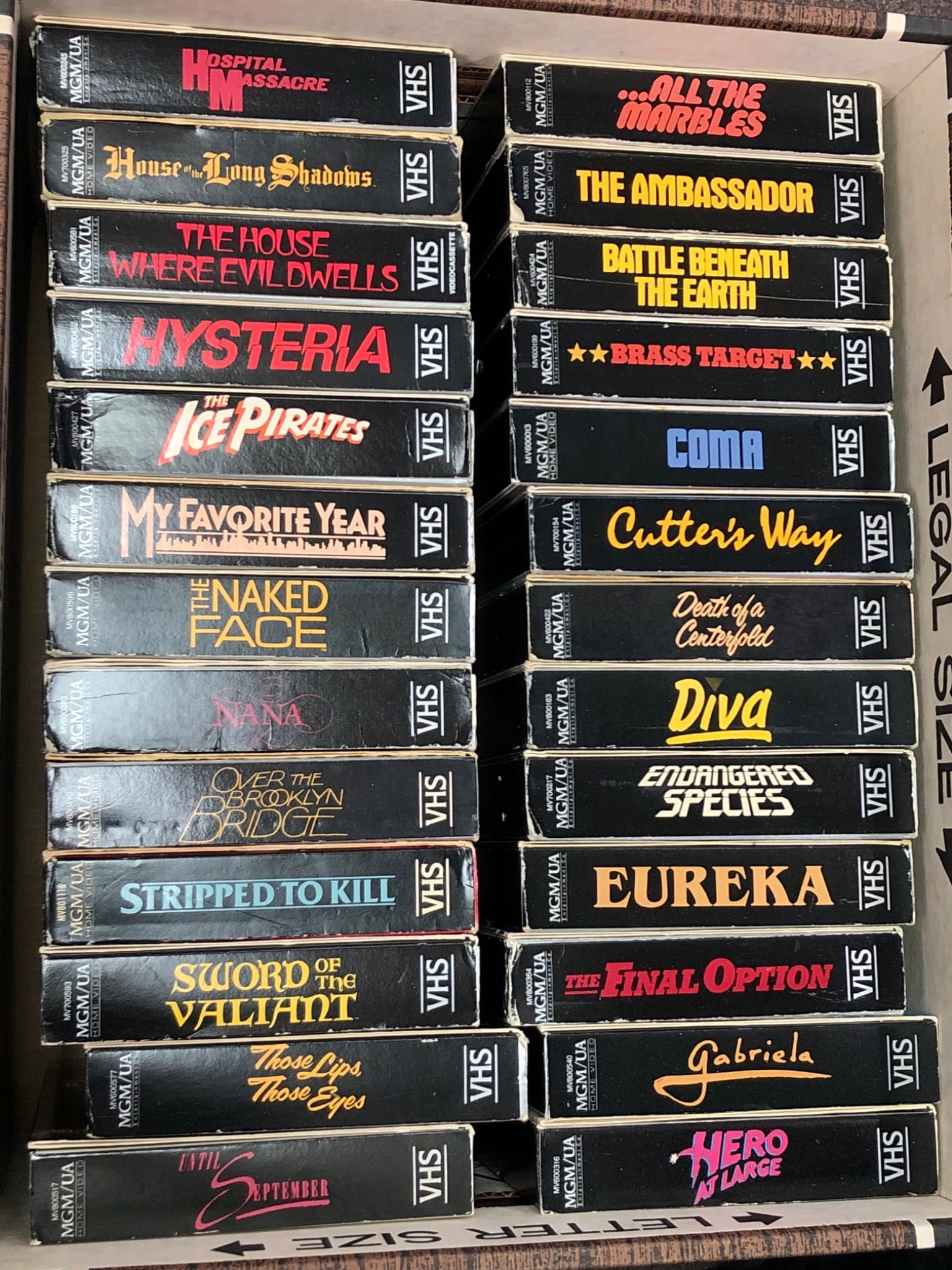 25 MGM/UA VHS Tapes Movie Collection (1 of 15)
