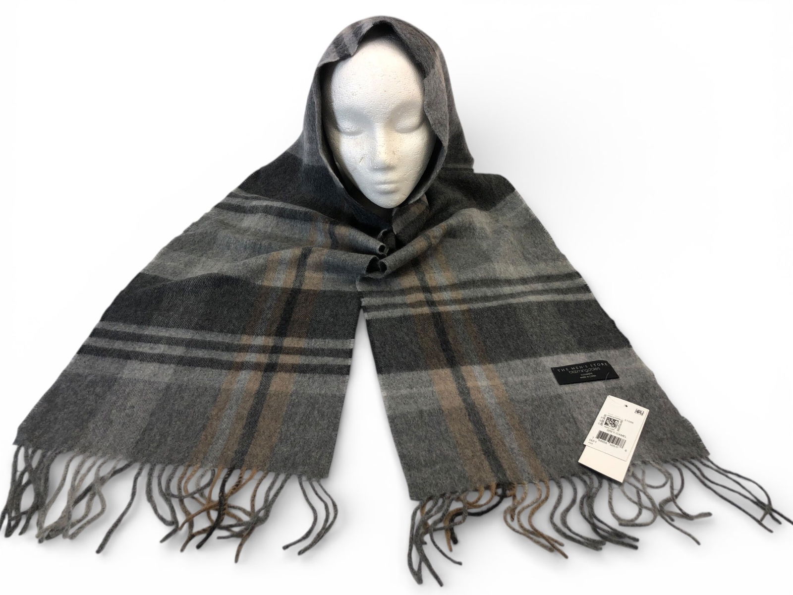 NWT Bloomingdale’s Men’s Store 100% Cashmere Scarf (1 of 5)