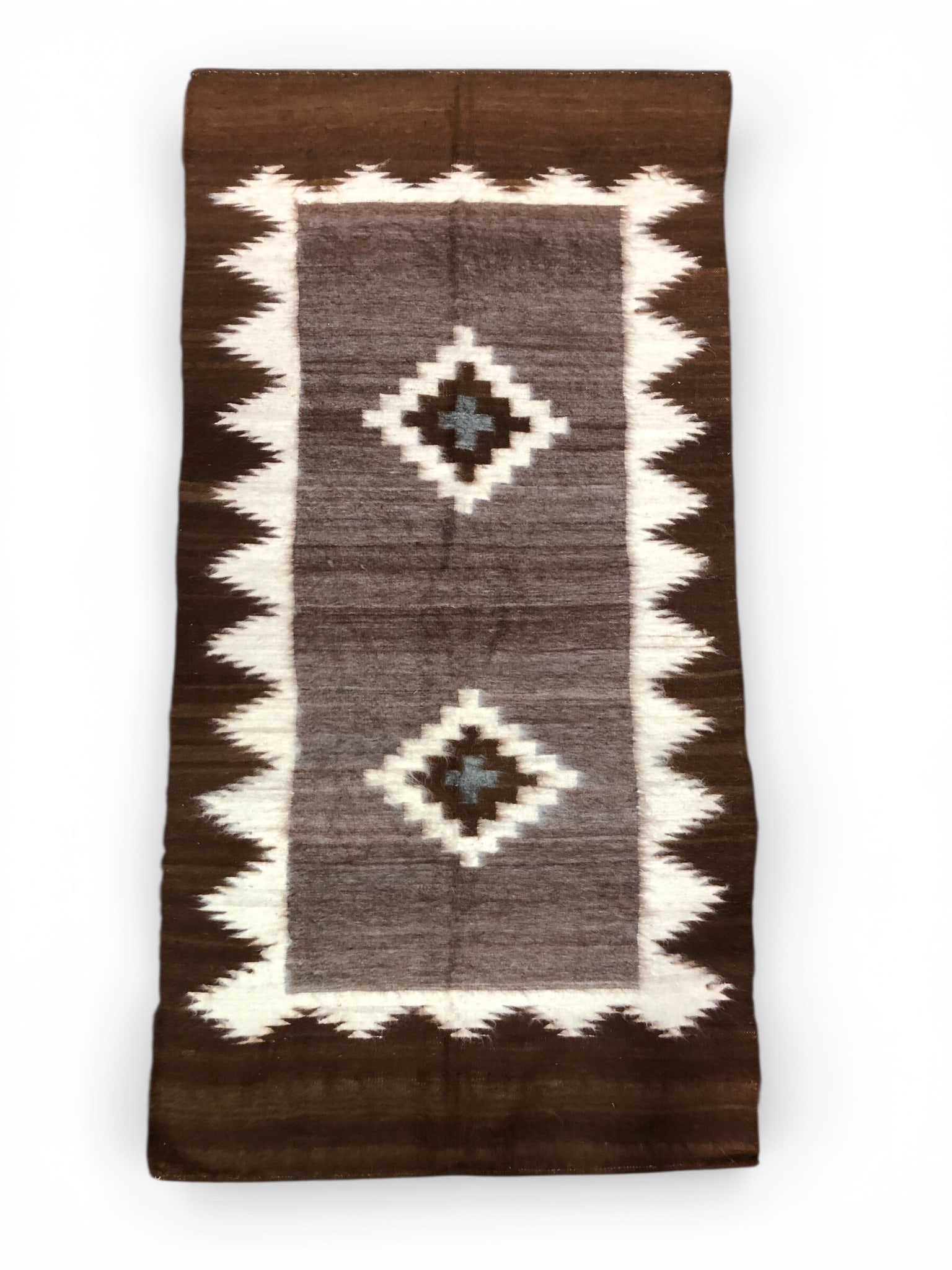 Vtg Woven Wool Navajo Wall Hanging Blanket (1 of 6)