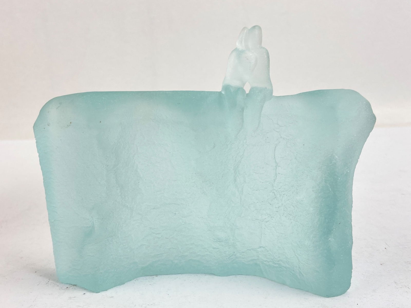 Ruben Fasani Art Glass Sculpture 4? Tall (1 of 5)