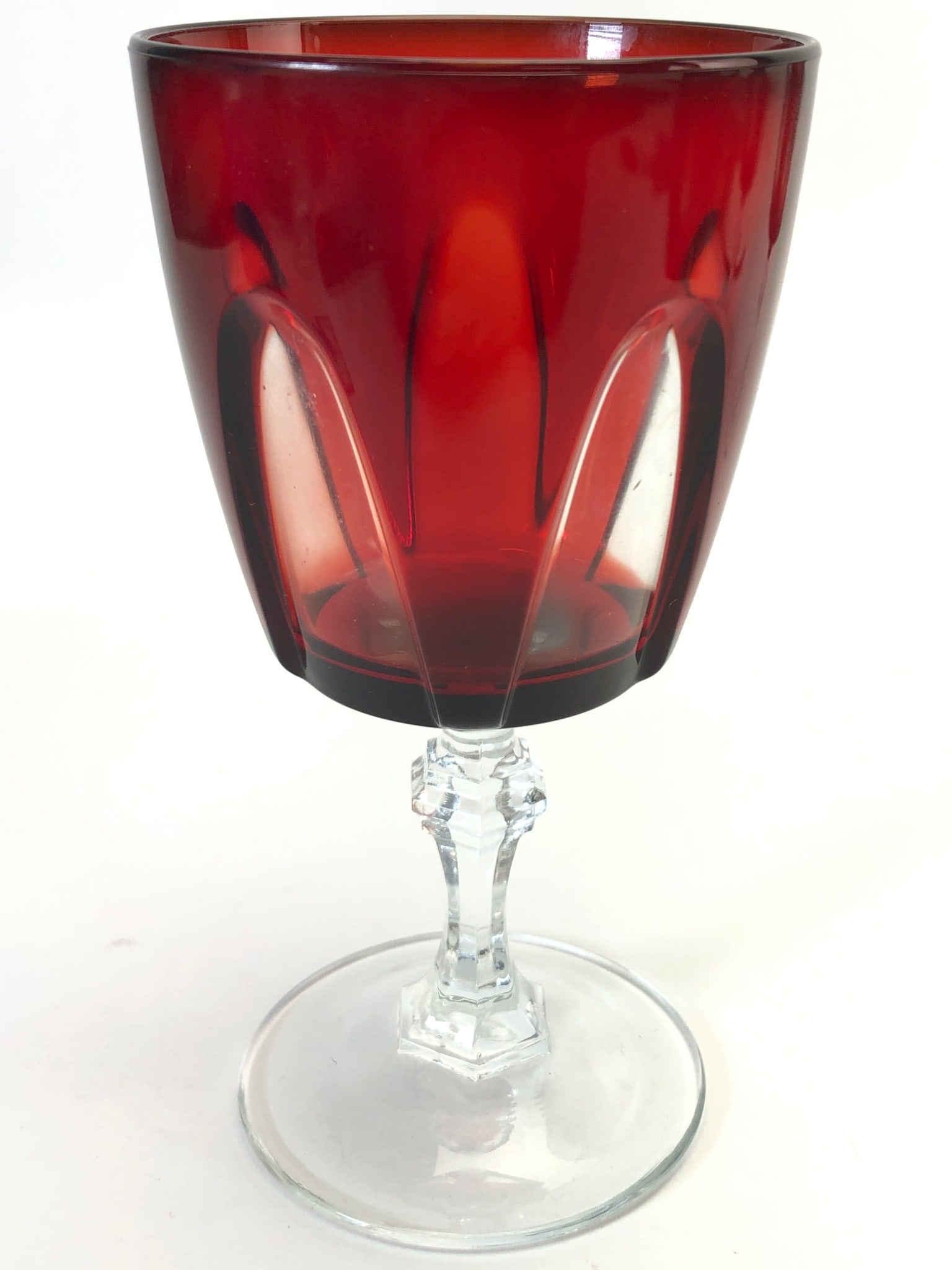 4 Cristal D’Arques Durand Ruby Red Goblets - 6