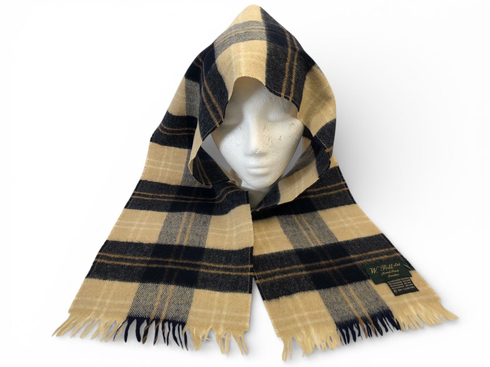 W Bill Cashmere & Wool Blend Fringed Scarf (1 of 5)