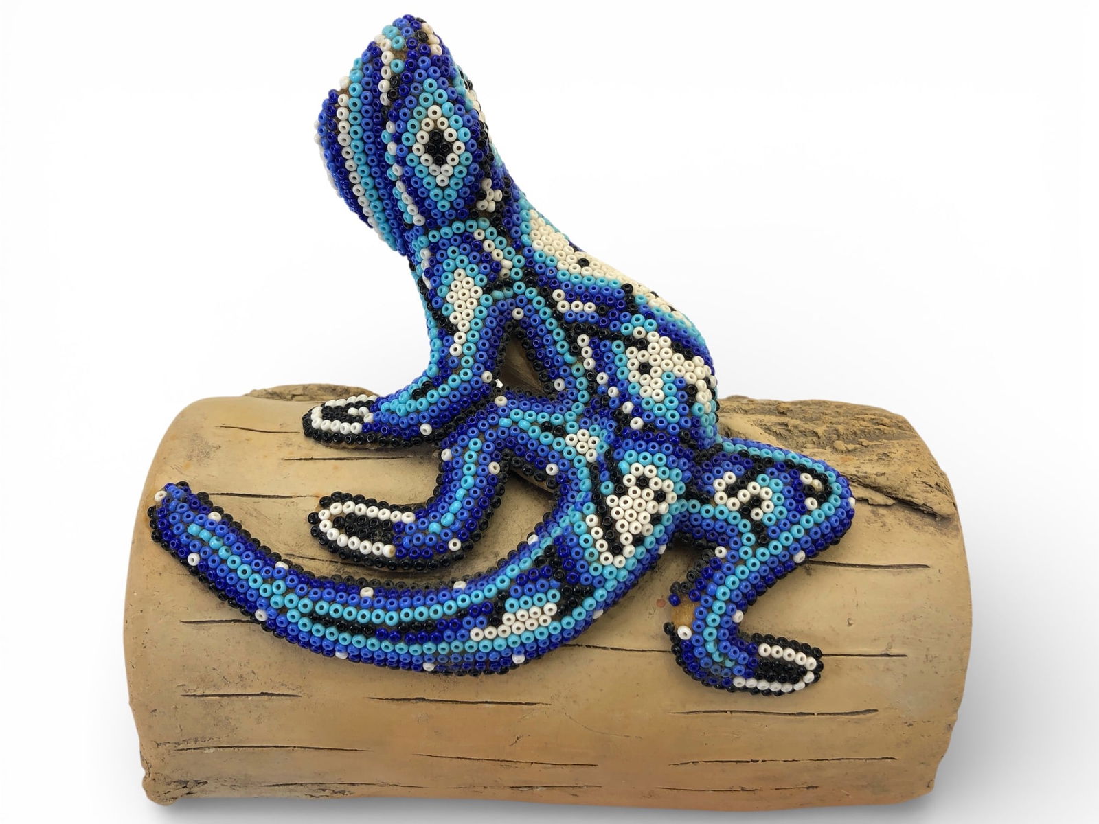 Vtg Huichol Mexican Folk Art Beaded Lizard (1 of 8)