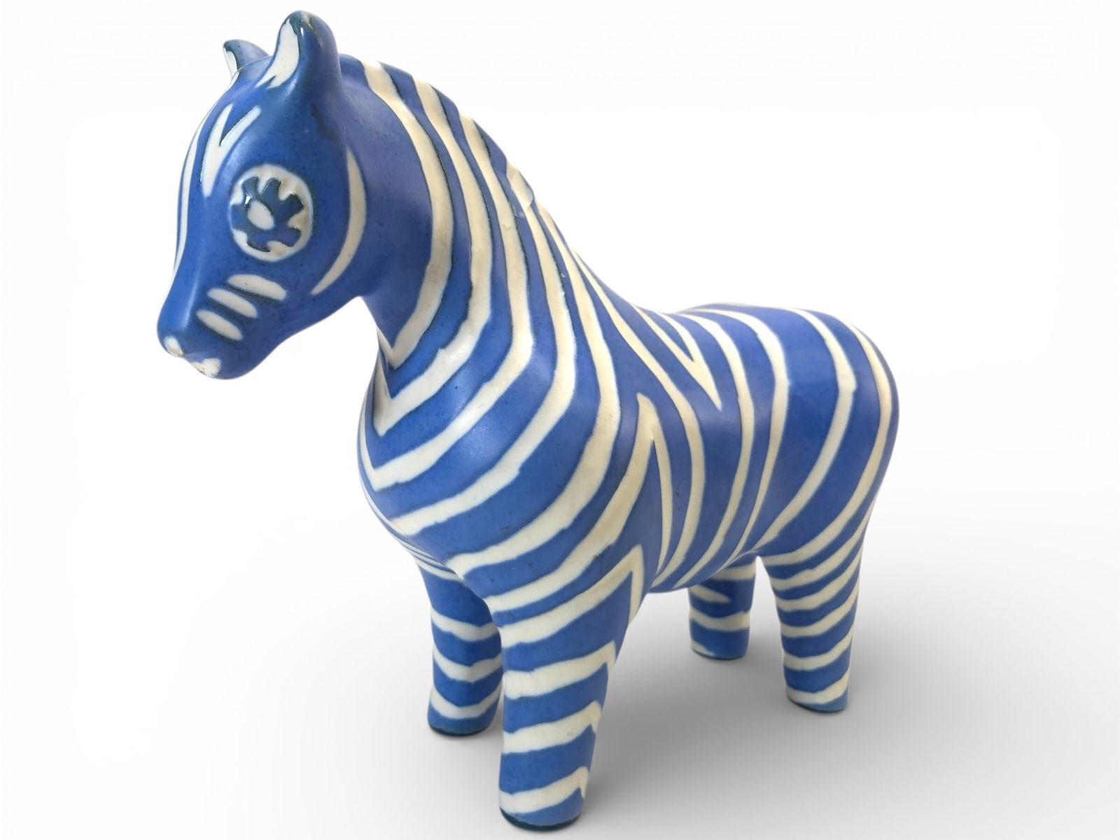 Vtg Pablo Zabal Blue Zebra Figurine Handmade (1 of 10)