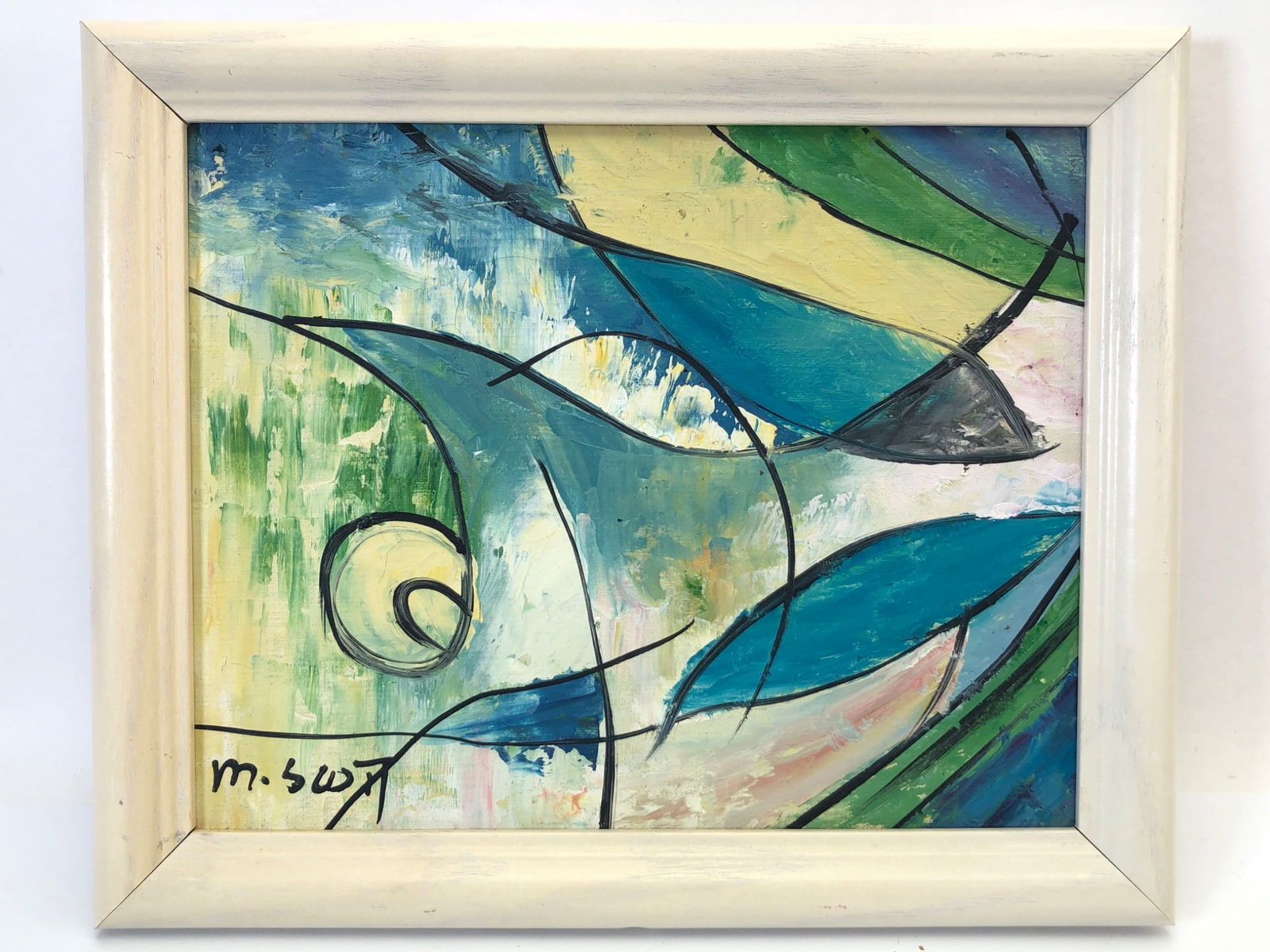 Signed MCM Original Abstract Oil Painting (1 of 5)