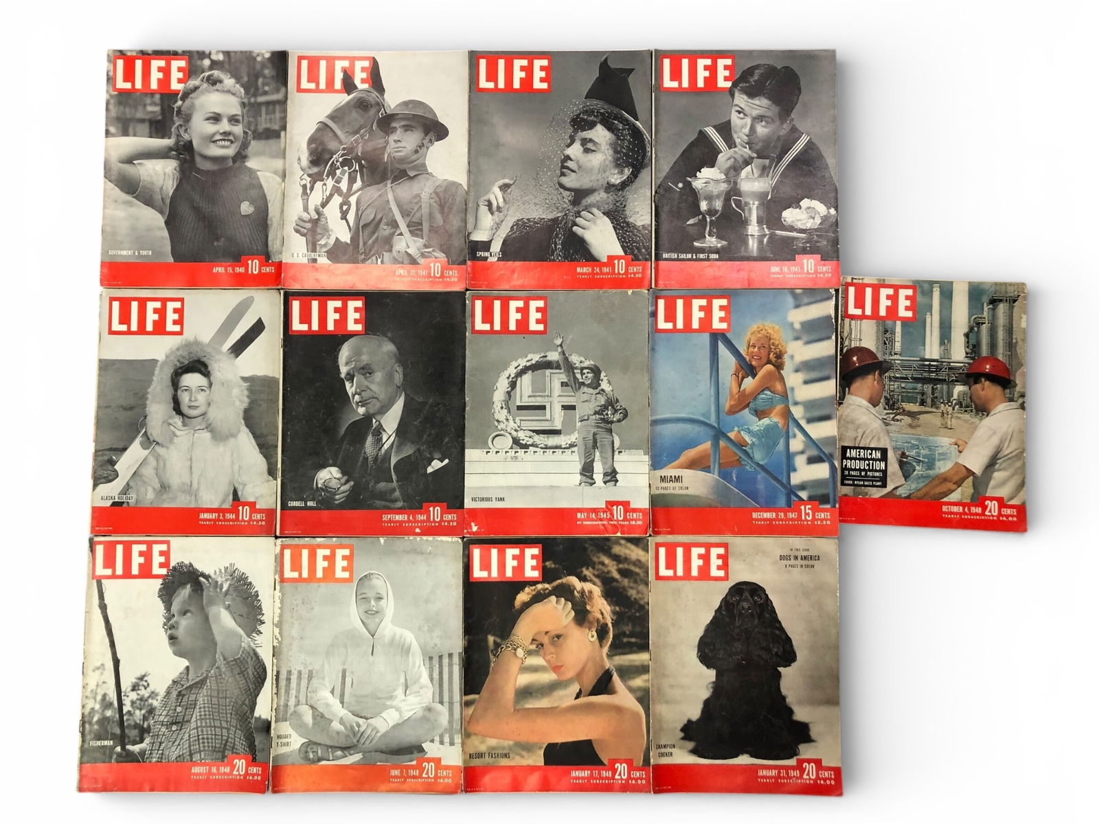 13 Life Magazines From 1940-1949 (1 of 15)