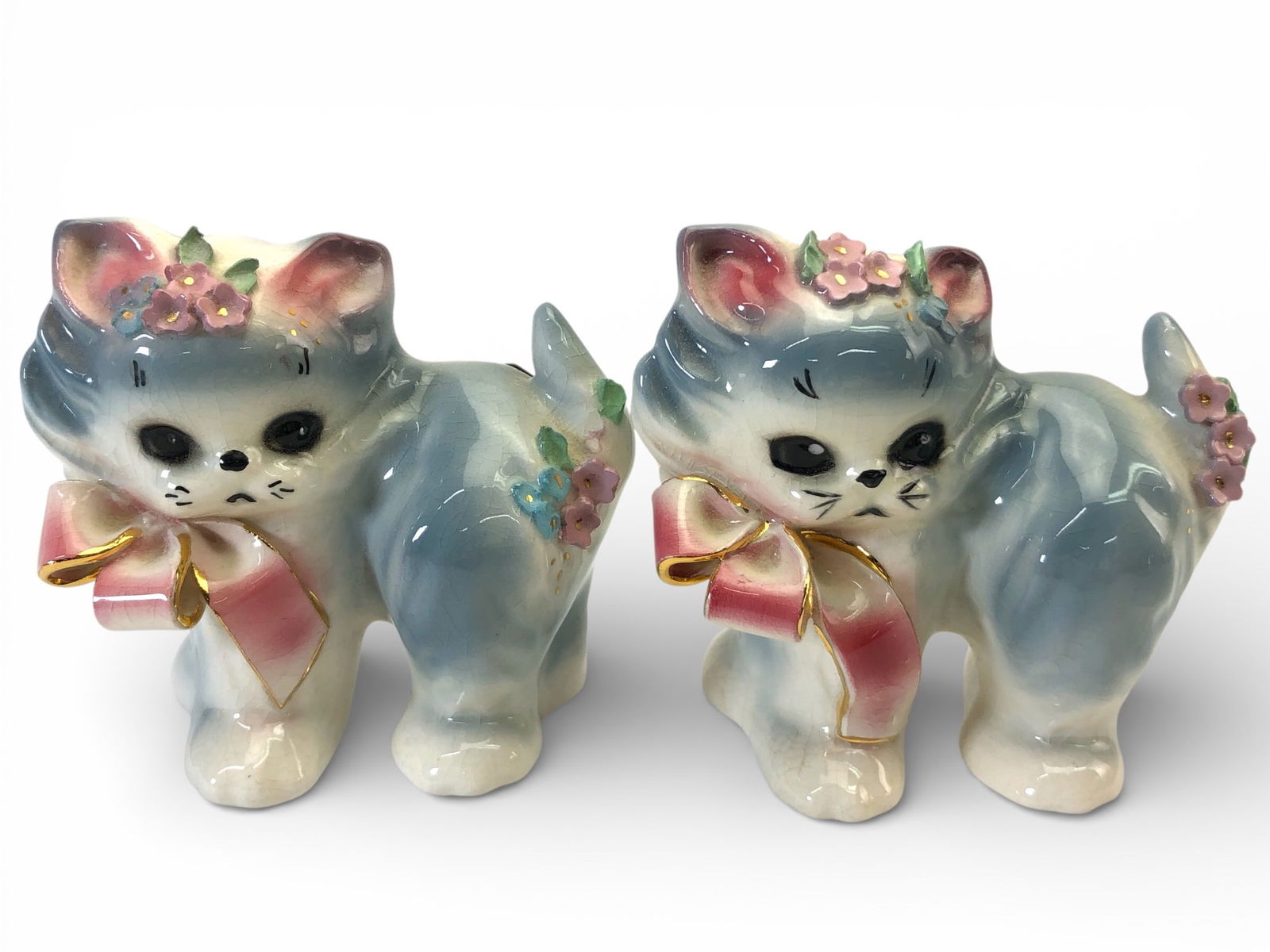 Rare Vtg Josef Originals Puff & Fluff Shakers (1 of 9)