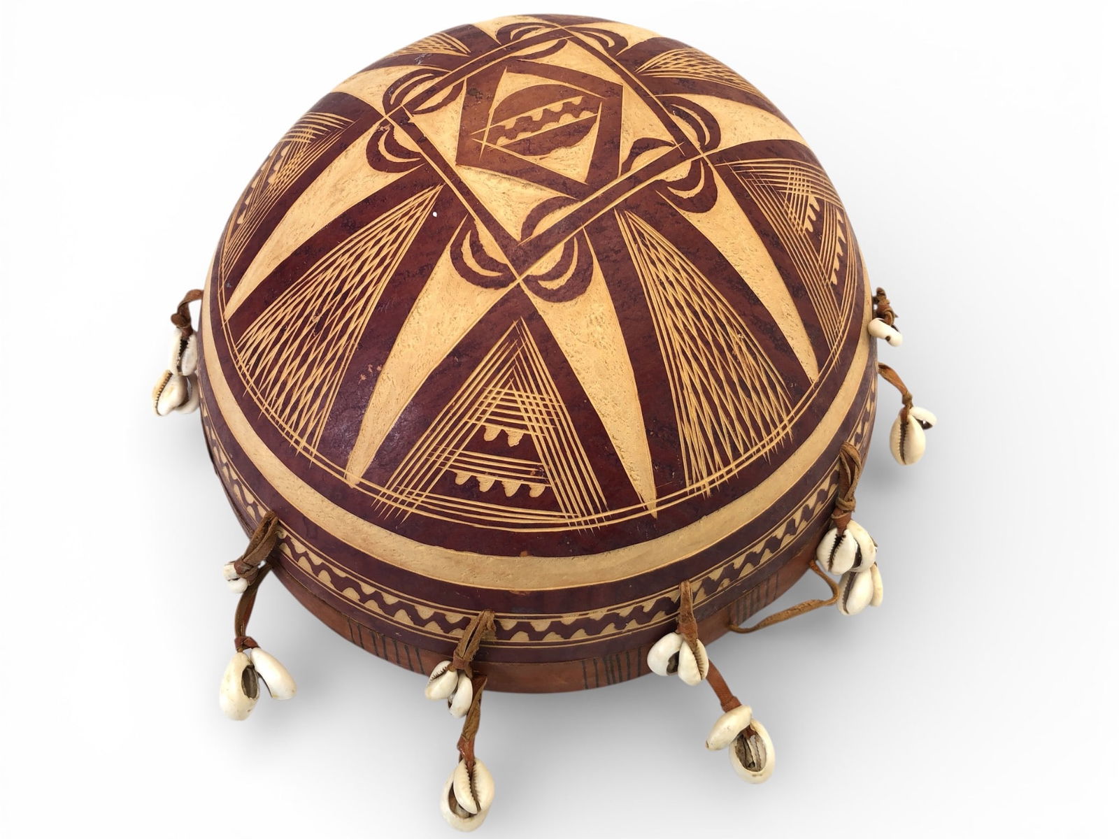 20th Century Burkina Faso Gourd Rattle (1 of 10)