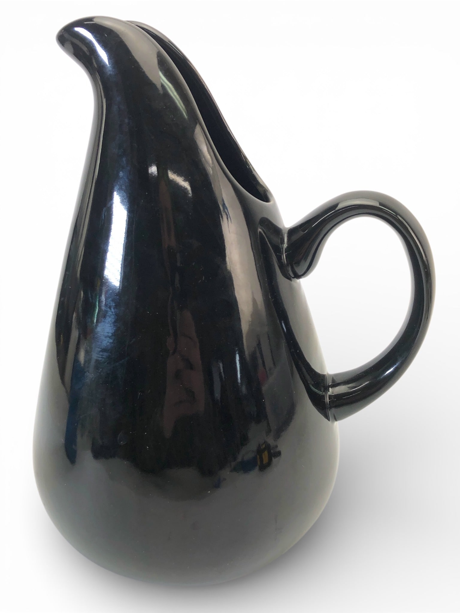 Russel Wright Black Pepper Ceramic Pitcher (1 of 7)
