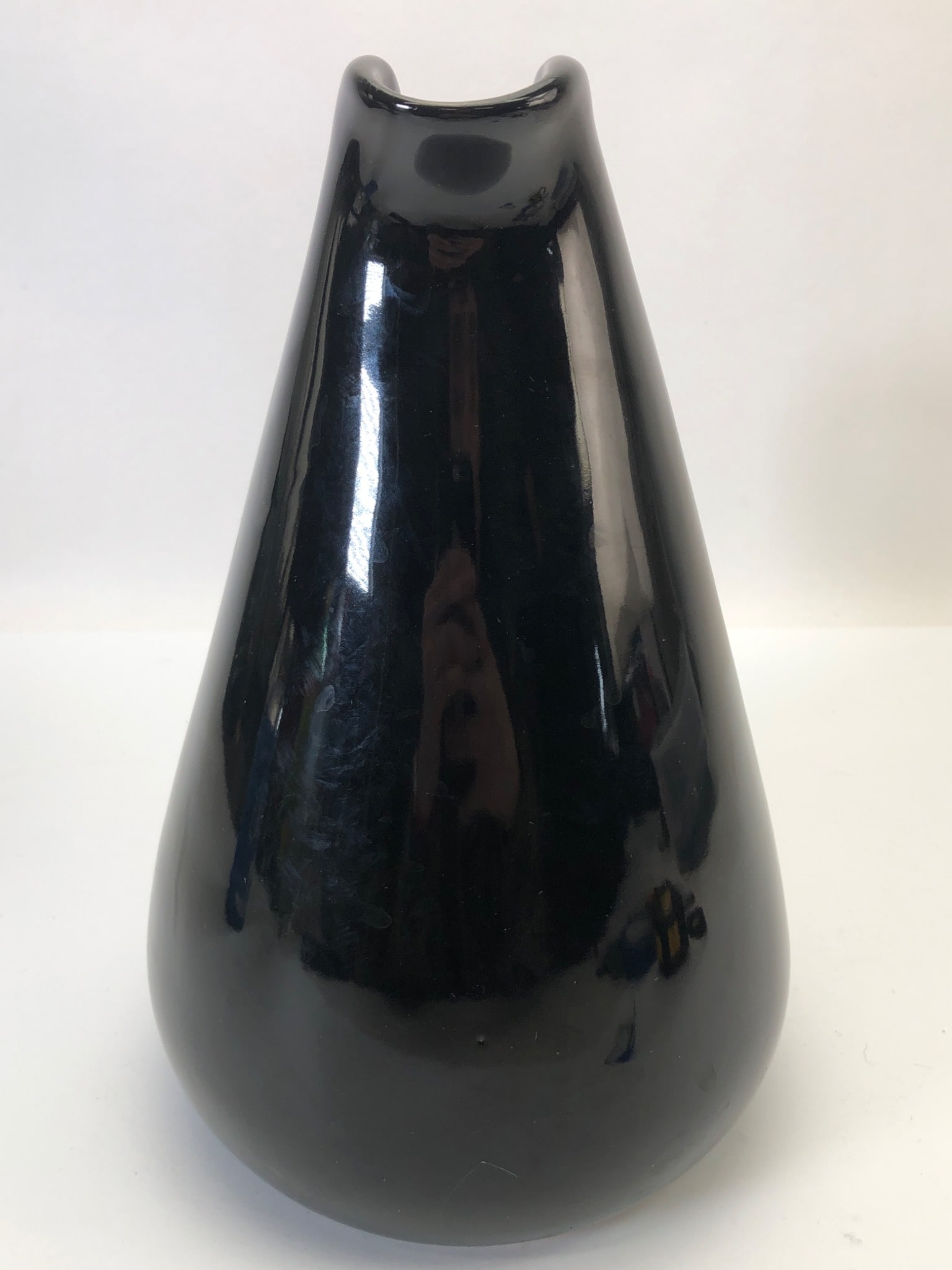 Russel Wright Black Pepper Ceramic Pitcher - 5