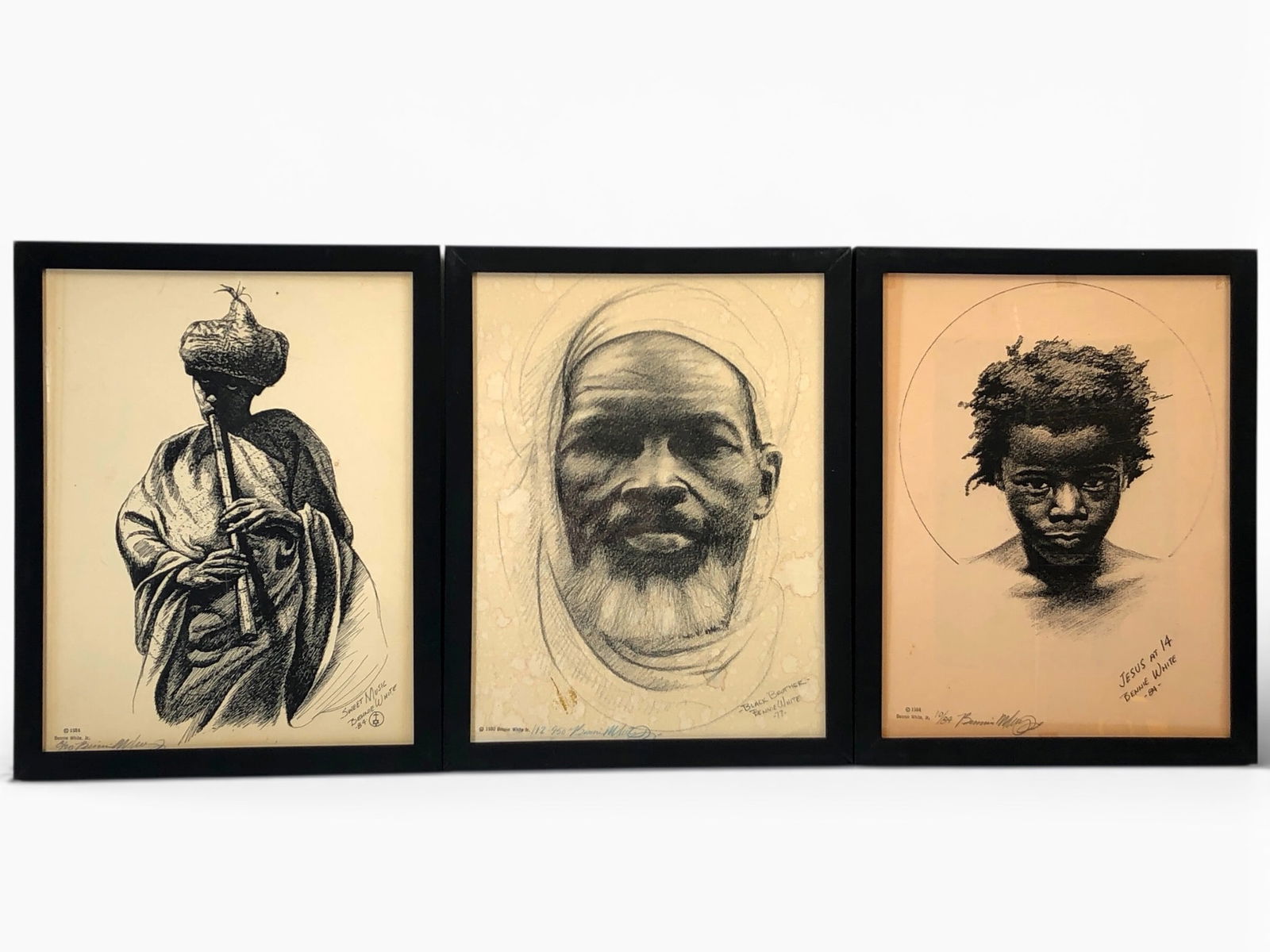 Bennie White Jr. Framed Signed Lithographs (1 of 13)