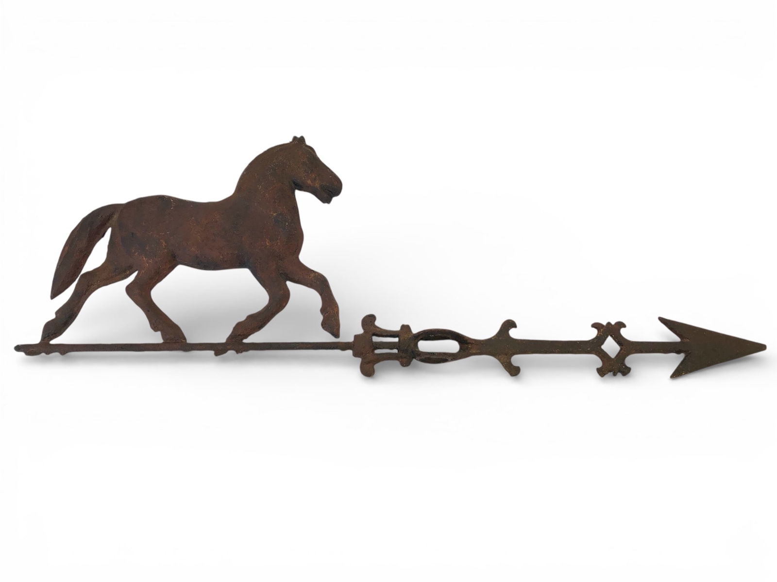 Vtg Horse Arrow Lightning Rod Weathervane (1 of 7)
