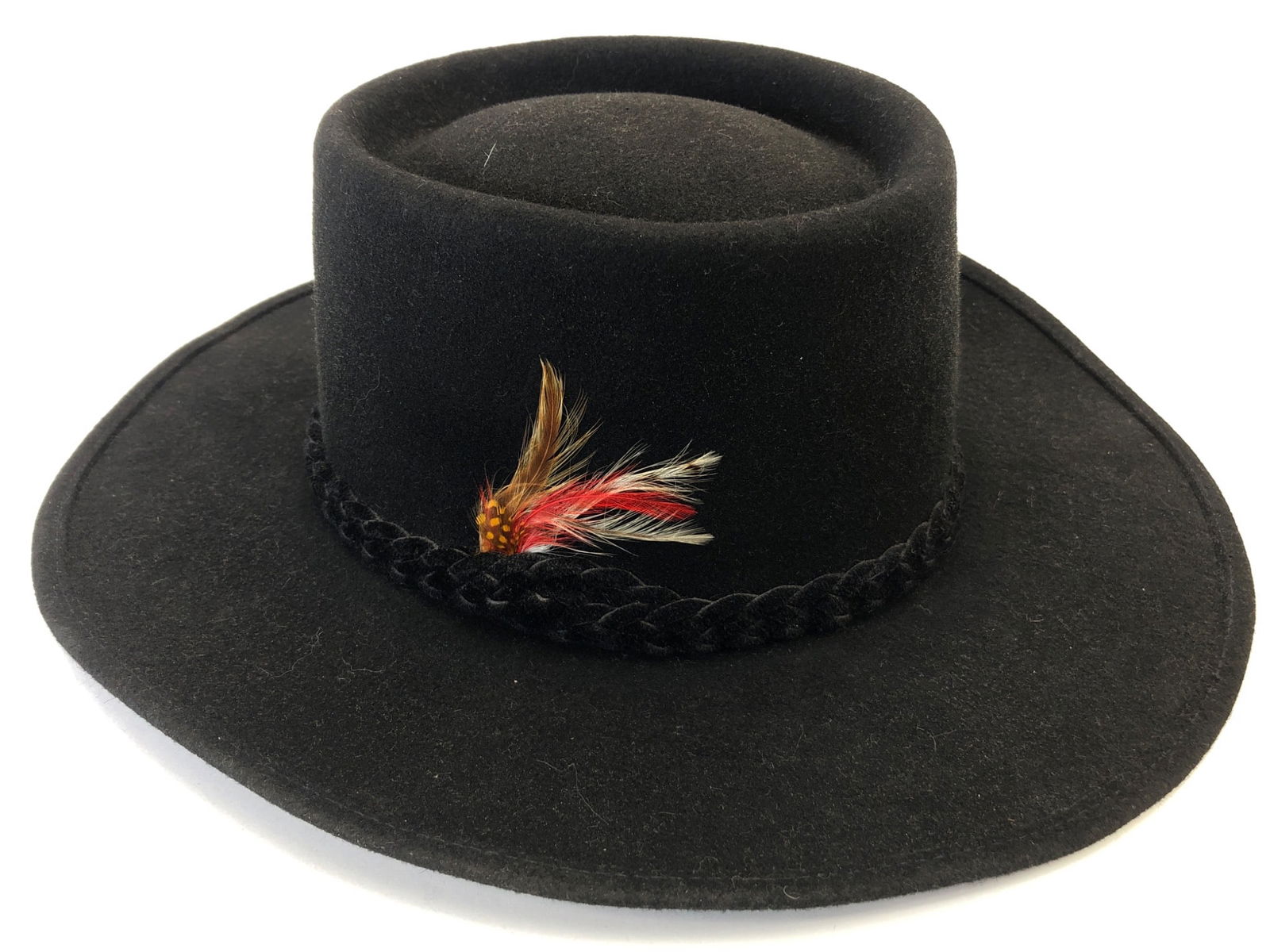 Eddy Bros Black Western Telescope Crown Hat (1 of 12)