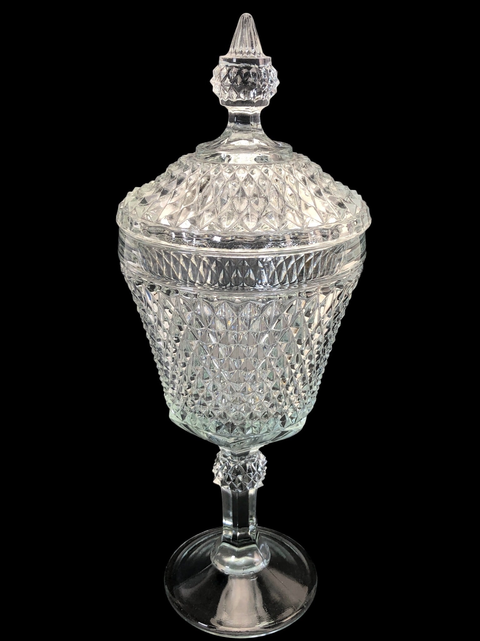 Indiana Glass Crystal Compote With Lid (1 of 7)