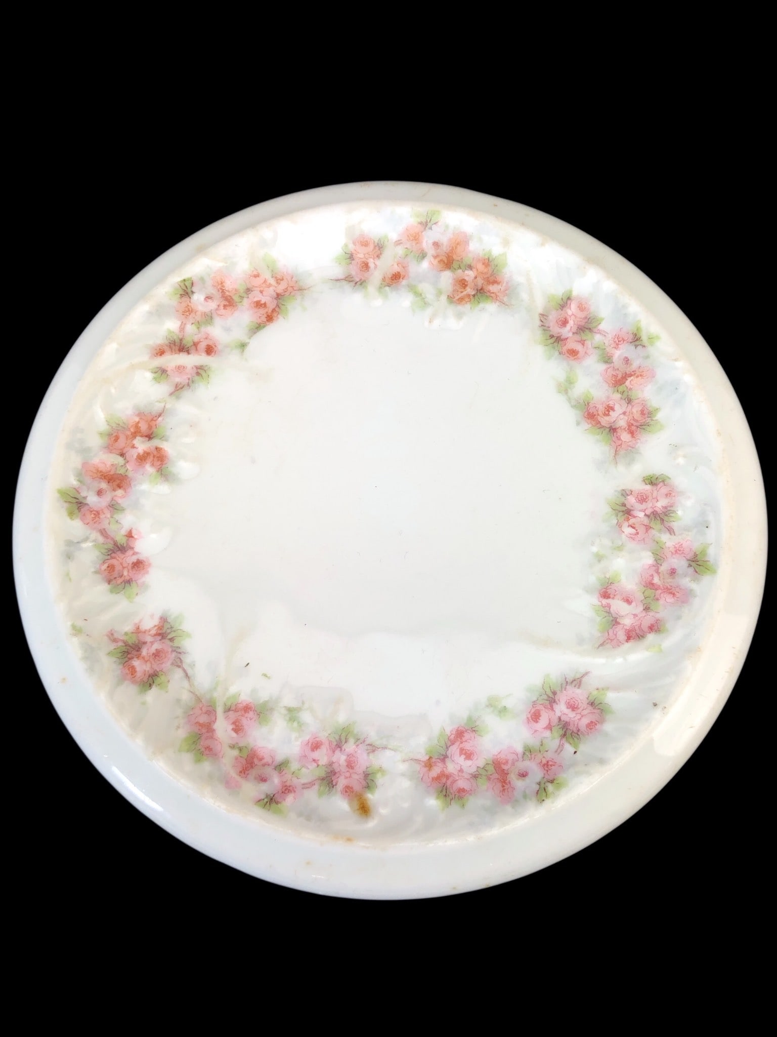 Porcelain Plate With Floral Design (1 of 4)
