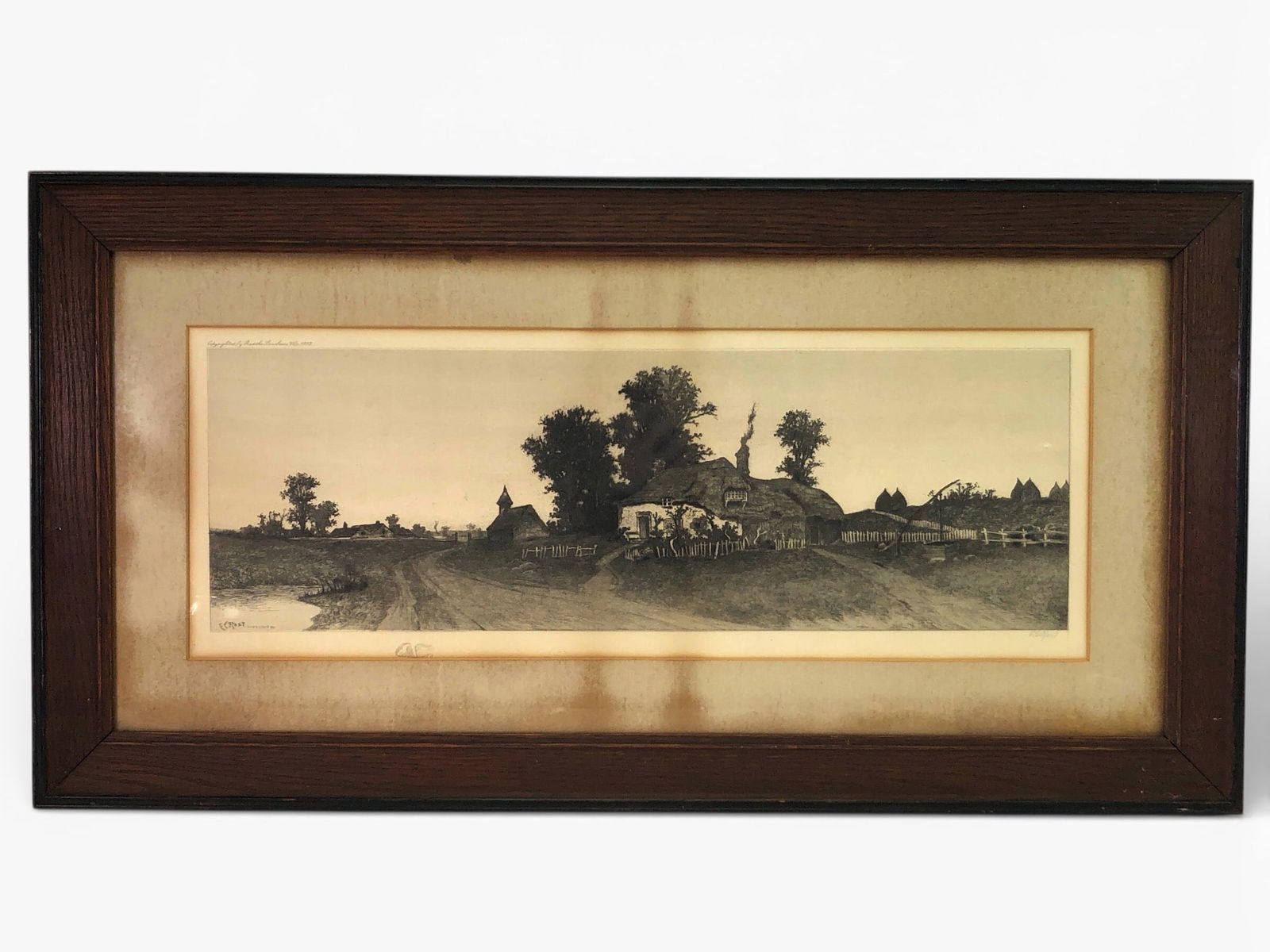 Etching By E C Rost In Wood Frame (1 of 9)
